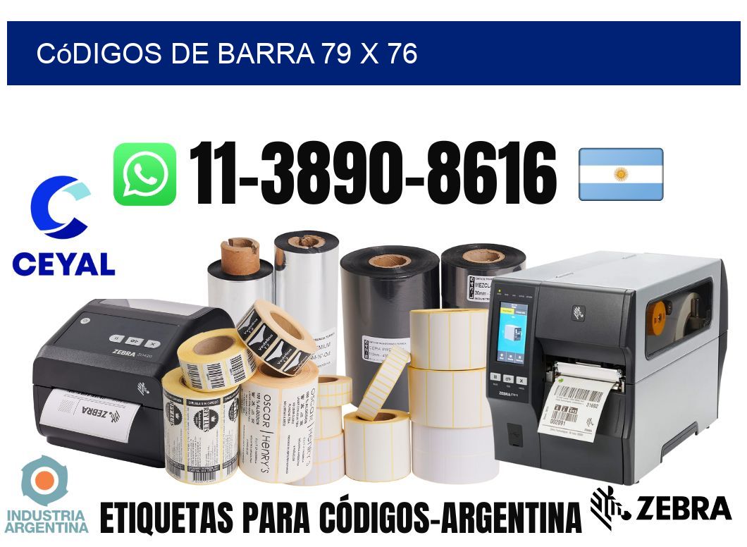 códigos de barra 79 x 76