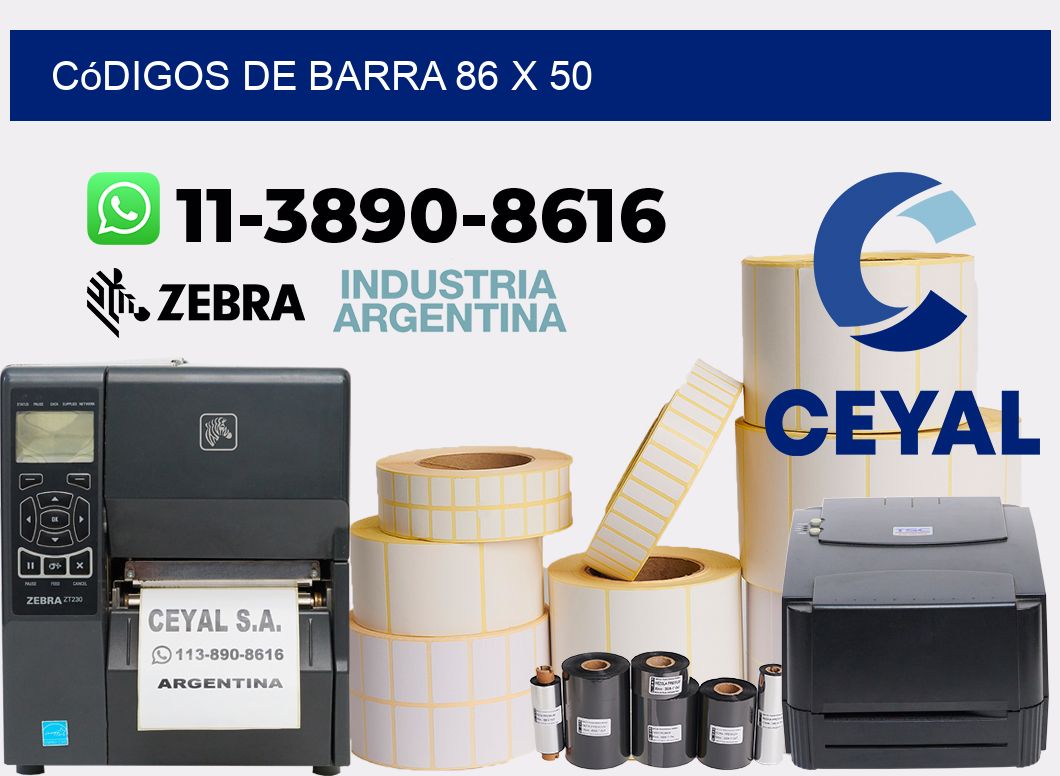 códigos de barra 86 x 50