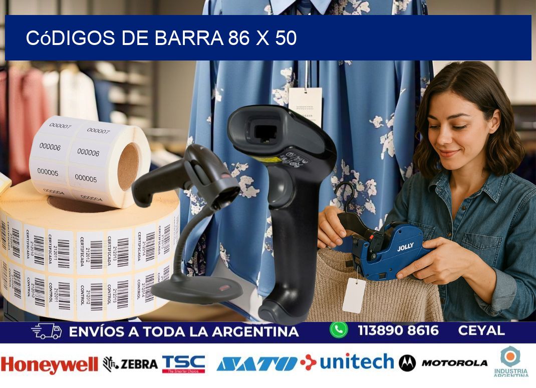 códigos de barra 86 x 50
