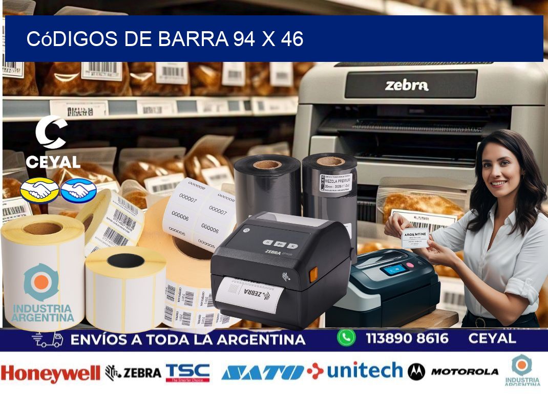 códigos de barra 94 x 46