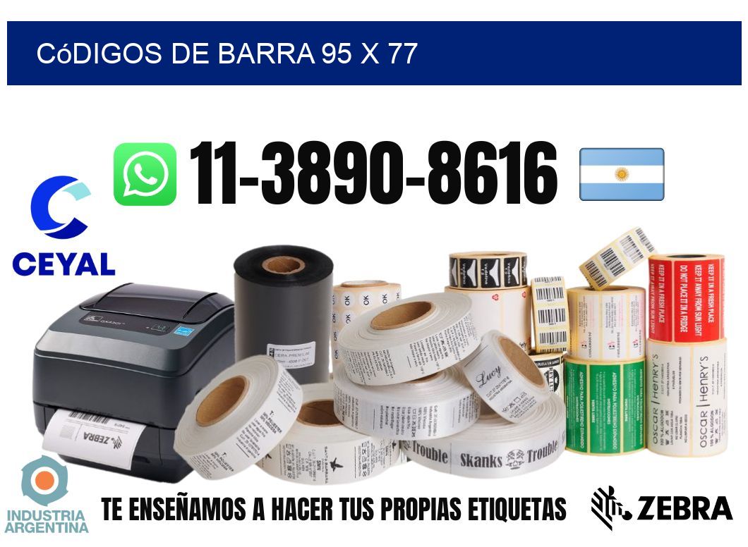 códigos de barra 95 x 77