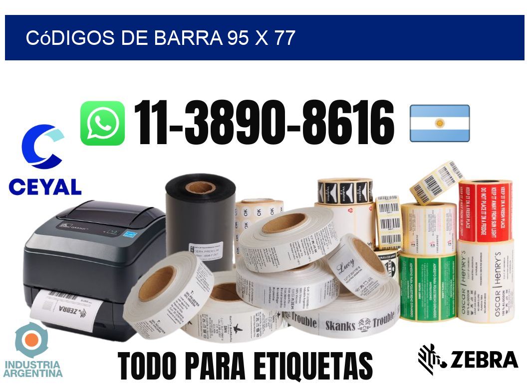 códigos de barra 95 x 77