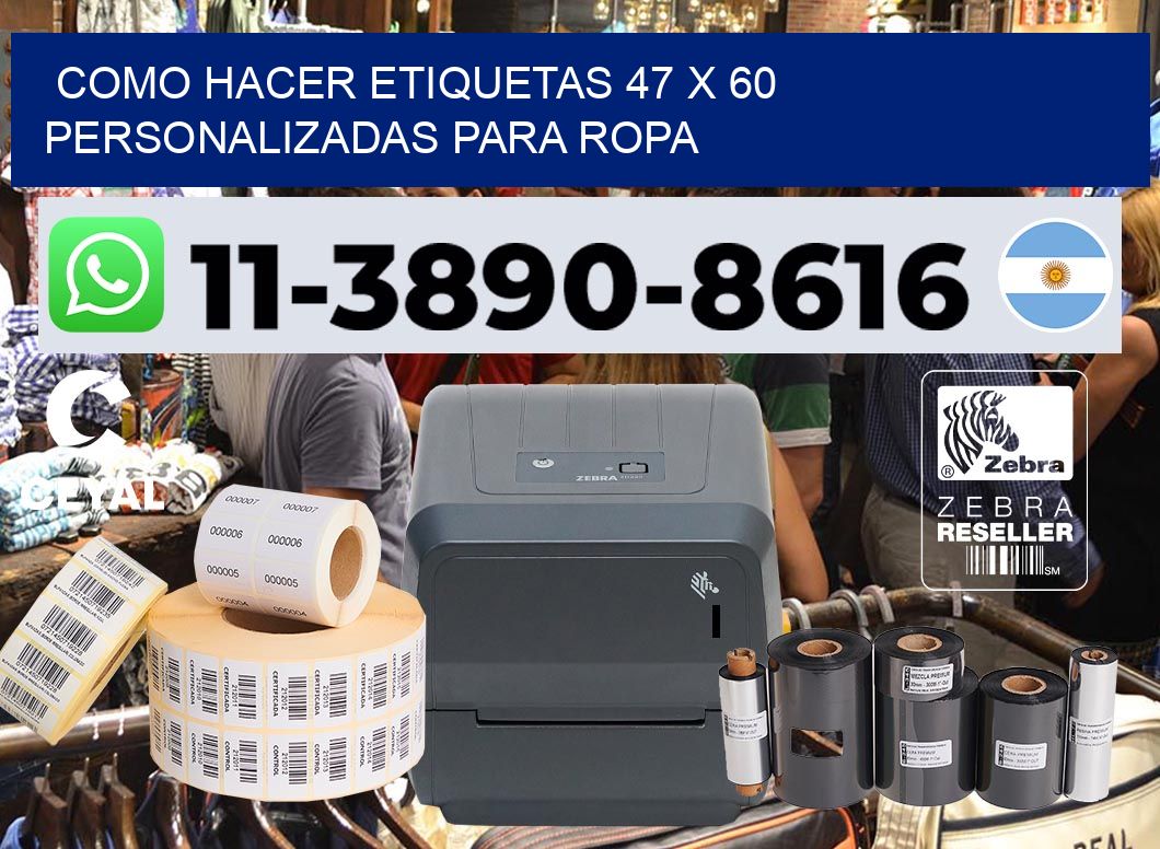 como hacer etiquetas 47 x 60 personalizadas para ropa