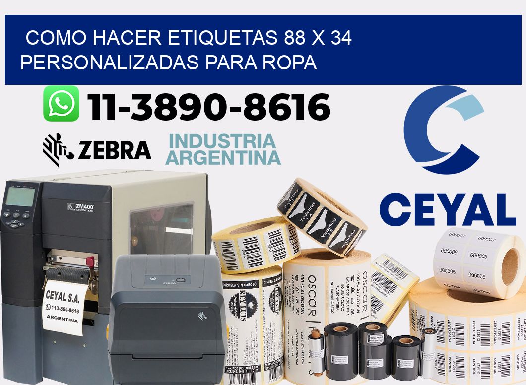 como hacer etiquetas 88 x 34 personalizadas para ropa