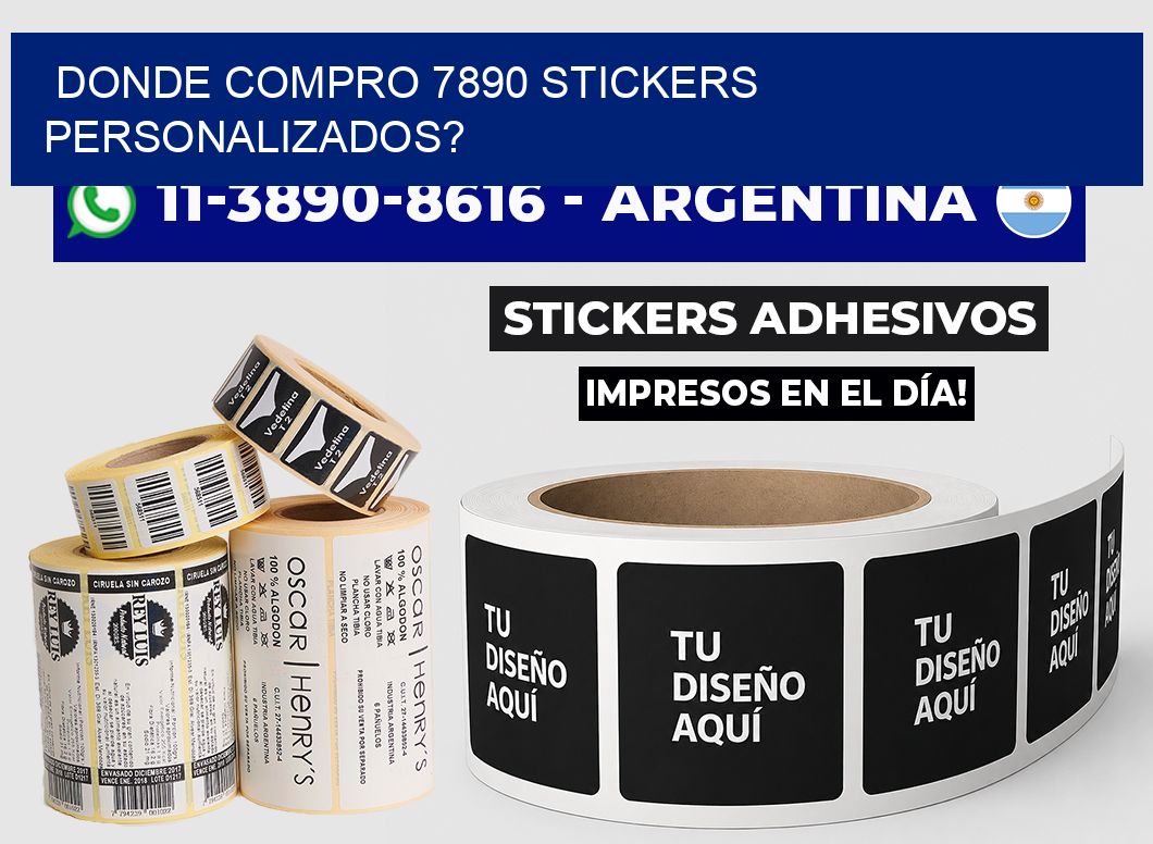 donde compro 7890 stickers personalizados?