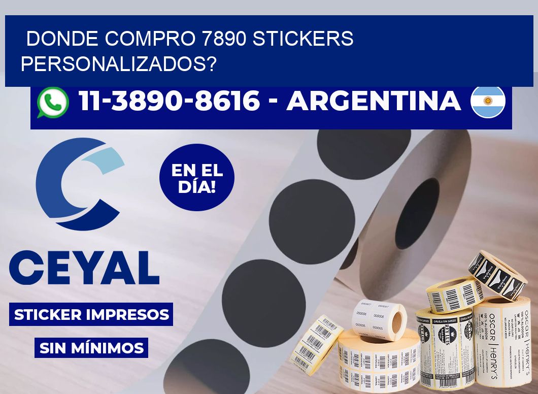 donde compro 7890 stickers personalizados?