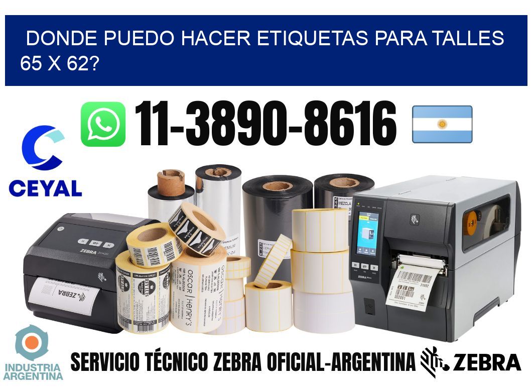 donde puedo hacer etiquetas para talles 65 x 62?