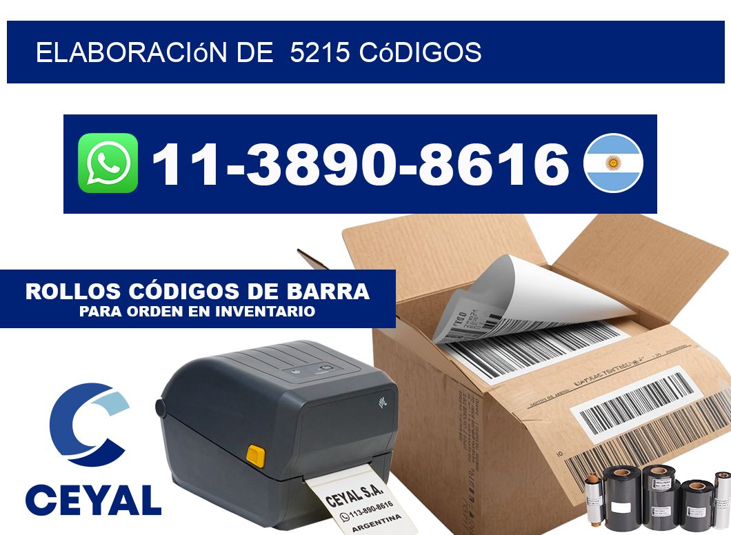 elaboración de  5215 códigos