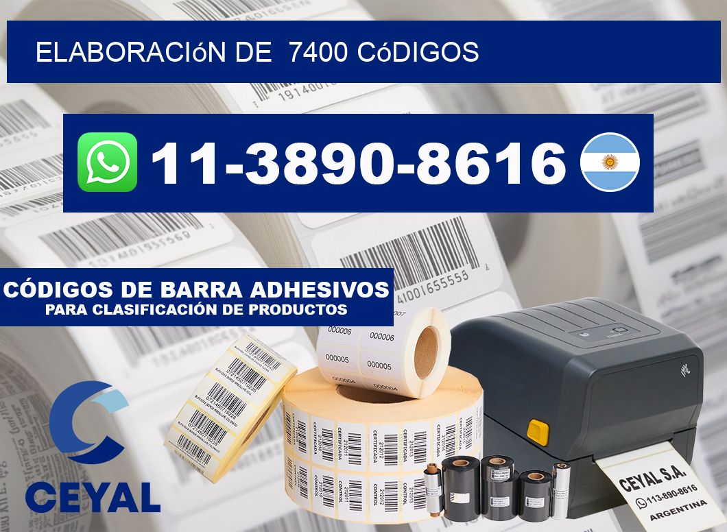 elaboración de  7400 códigos