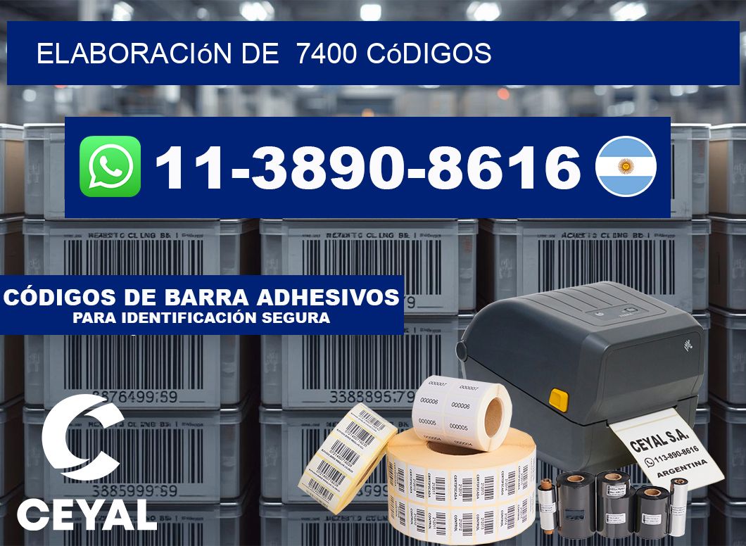 elaboración de  7400 códigos