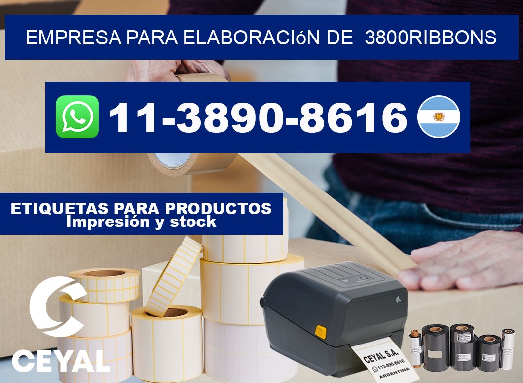 empresa para elaboración de  3800ribbons