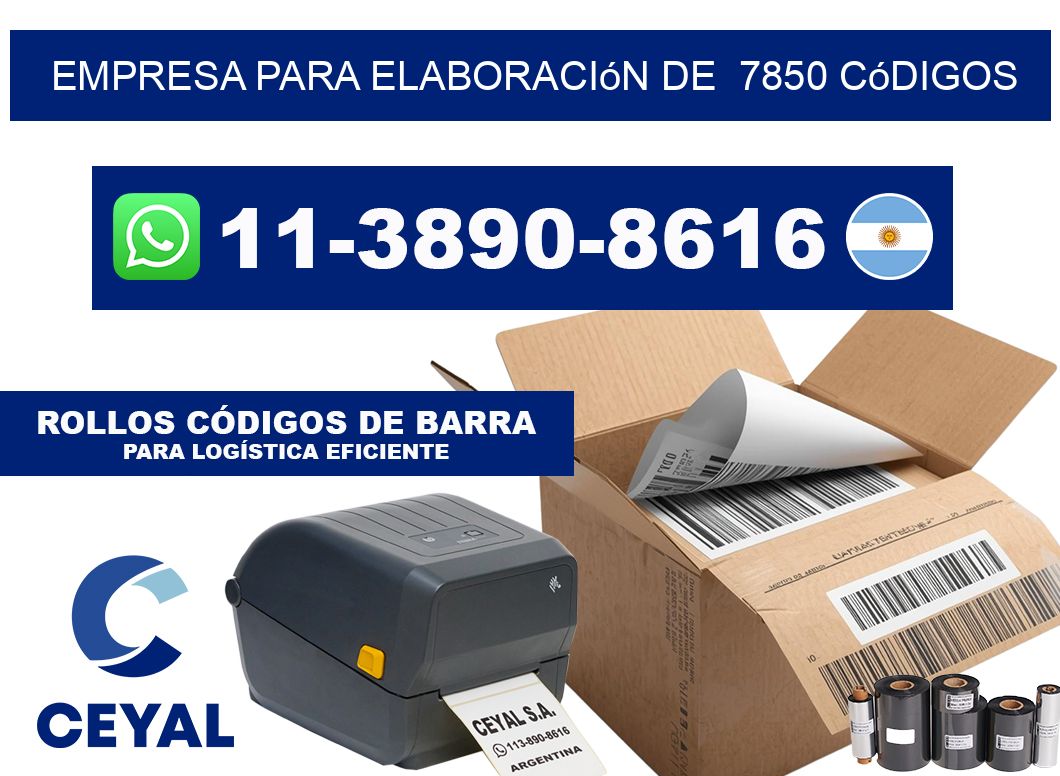 empresa para elaboración de  7850 códigos