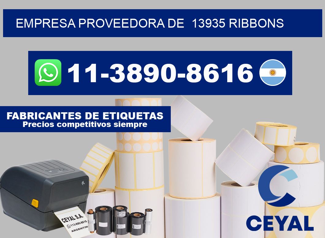 empresa proveedora de  13935 ribbons