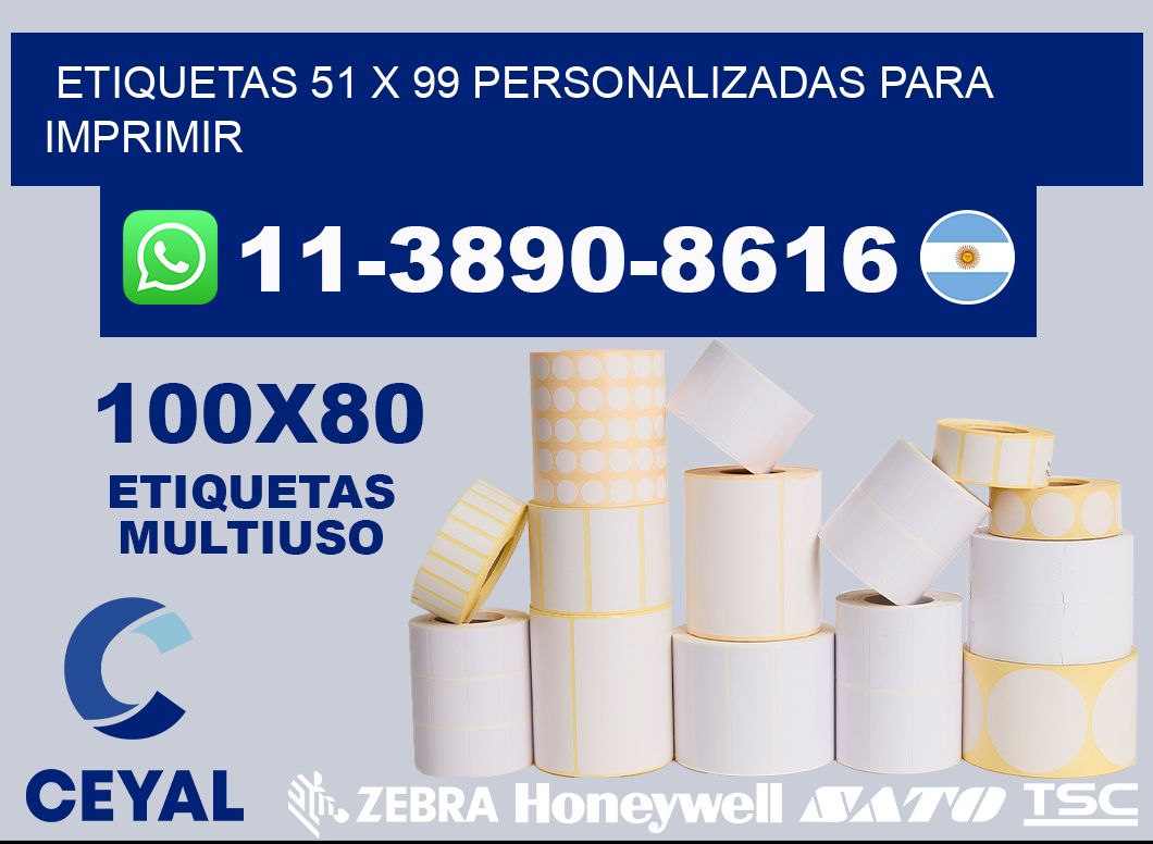etiquetas 51 x 99 personalizadas para imprimir