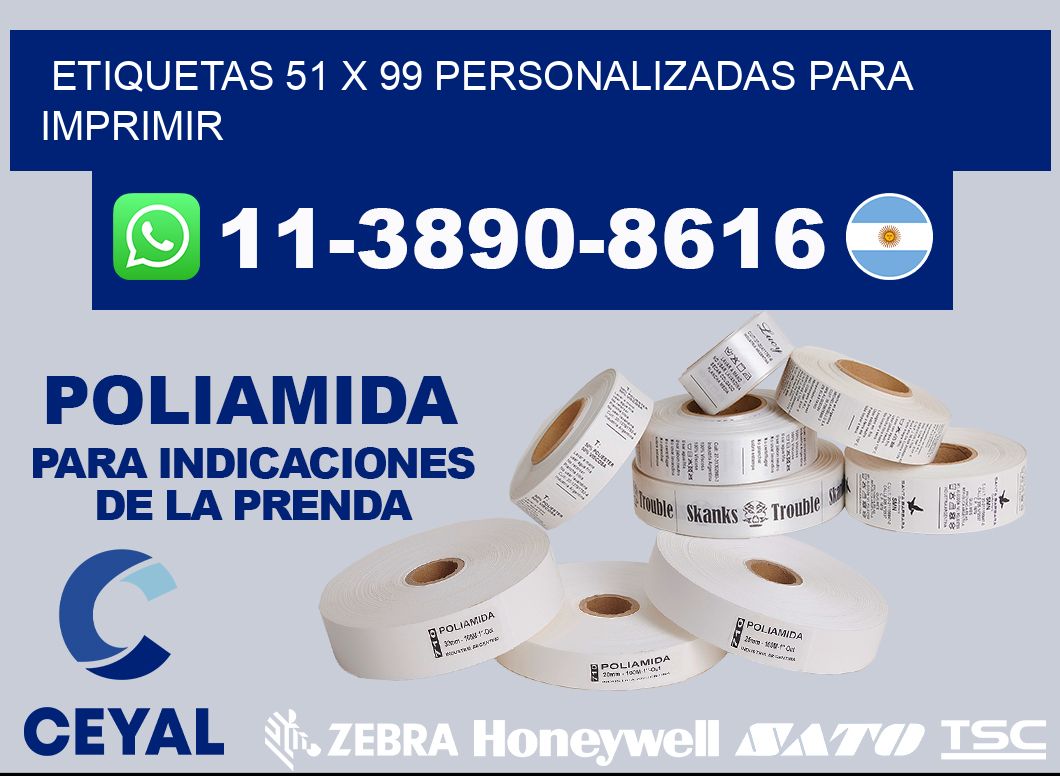 etiquetas 51 x 99 personalizadas para imprimir