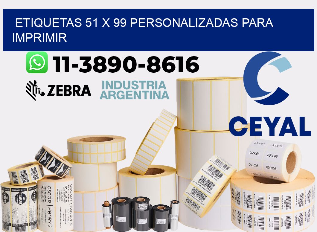 etiquetas 51 x 99 personalizadas para imprimir