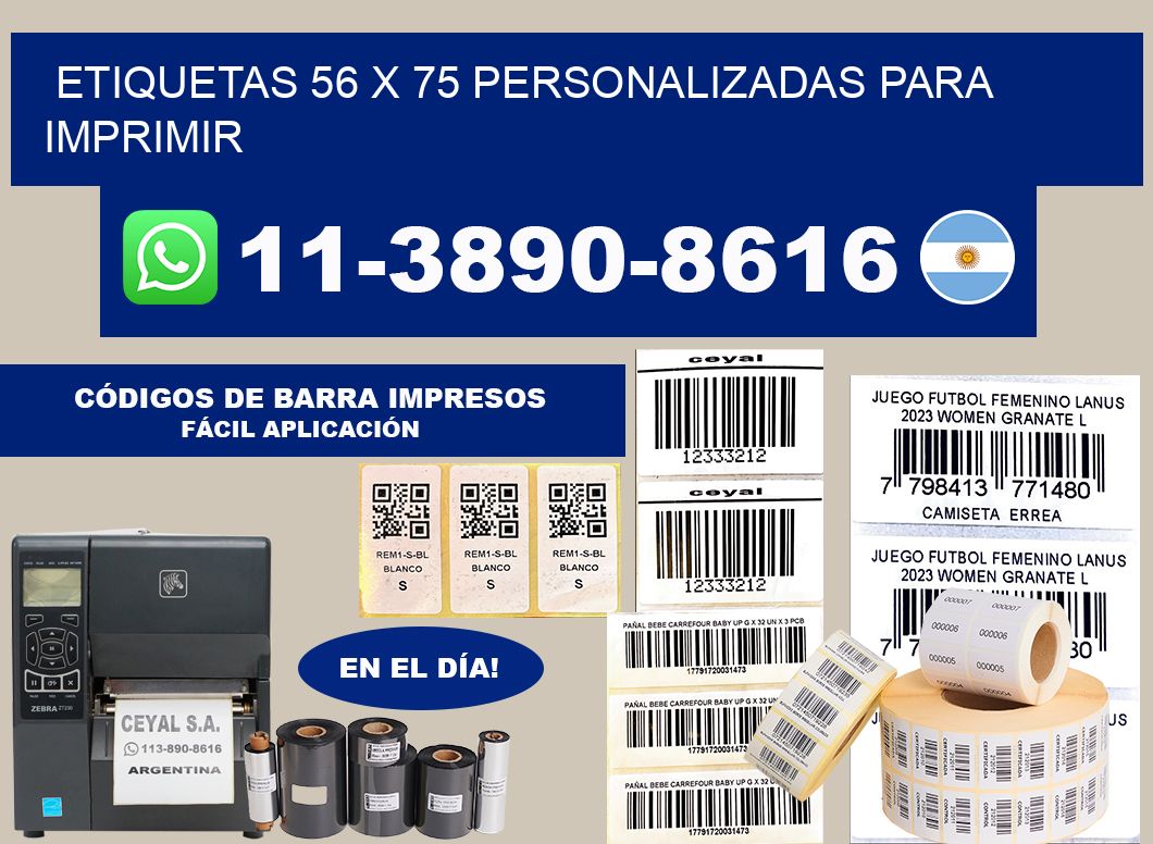etiquetas 56 x 75 personalizadas para imprimir