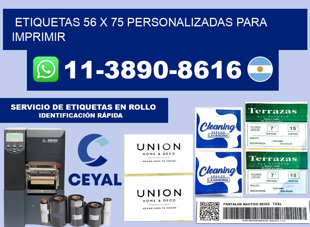 etiquetas 56 x 75 personalizadas para imprimir