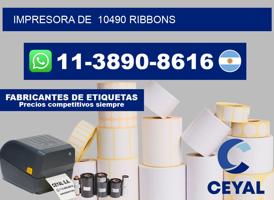 impresora de  10490 ribbons