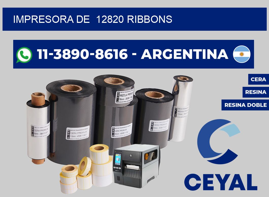 impresora de  12820 ribbons