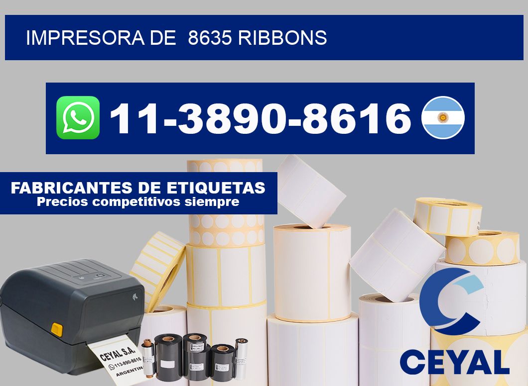 impresora de  8635 ribbons