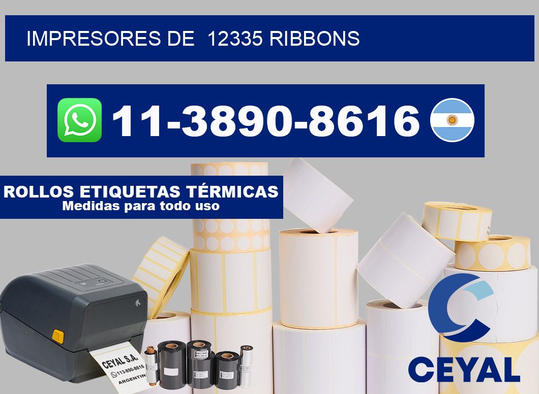 impresores de  12335 ribbons