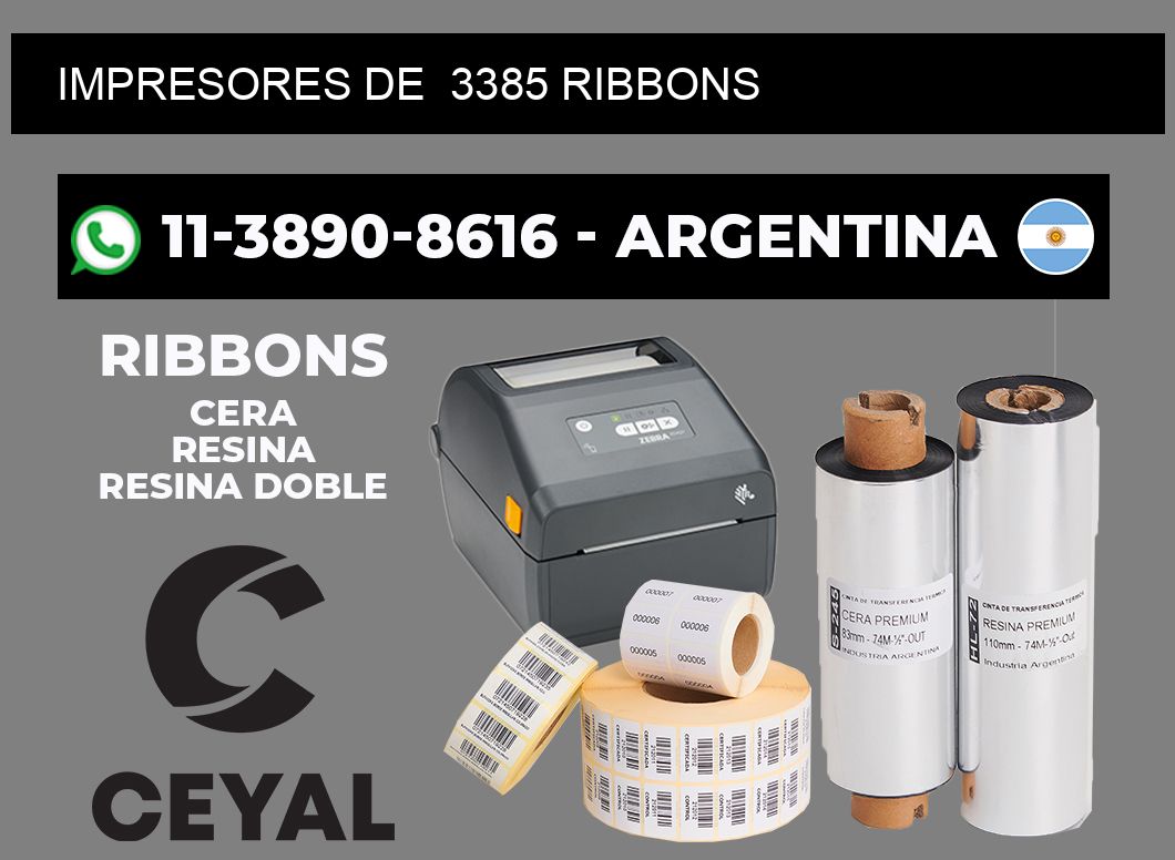 impresores de 3385 ribbons