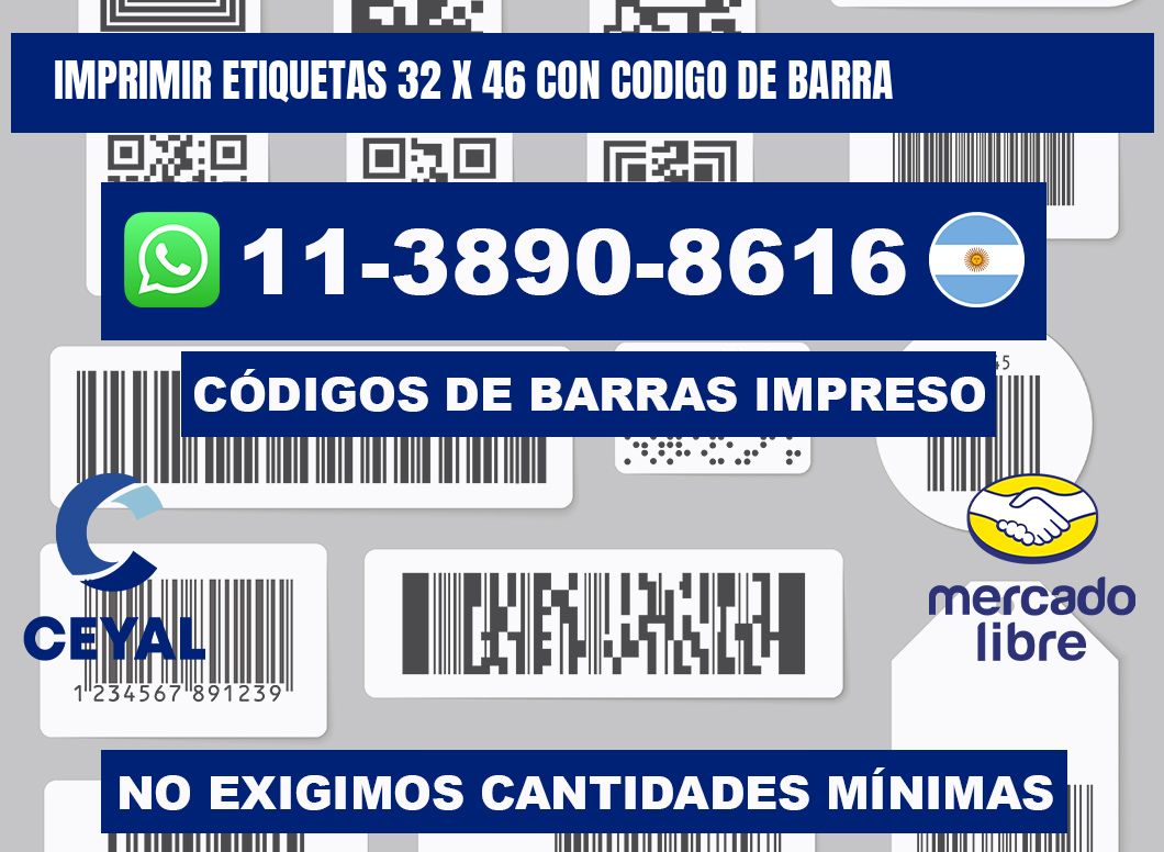 imprimir etiquetas 32 x 46 con codigo de barra