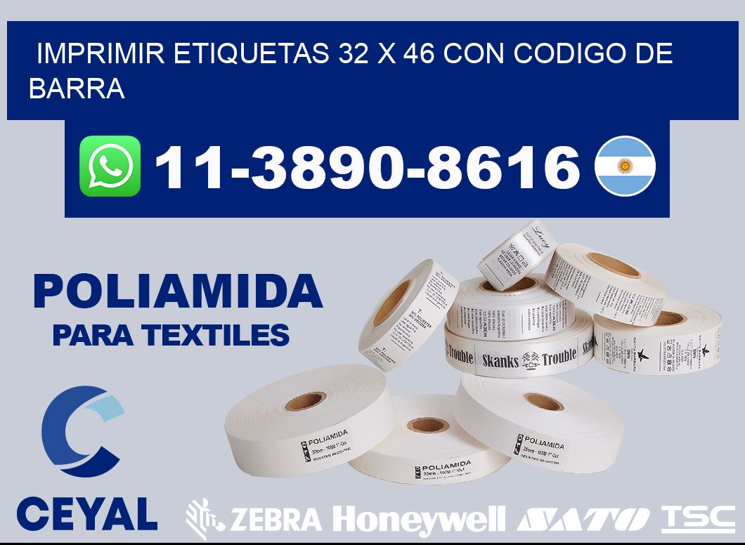 imprimir etiquetas 32 x 46 con codigo de barra