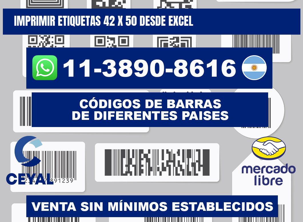 imprimir etiquetas 42 x 50 desde excel