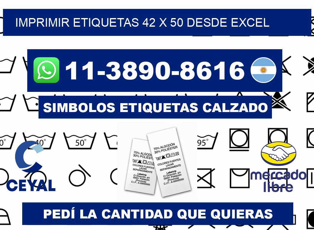 imprimir etiquetas 42 x 50 desde excel