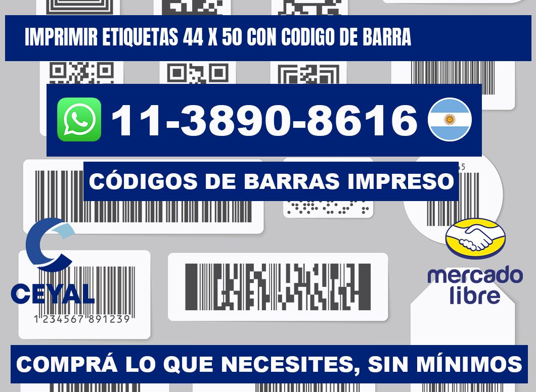 imprimir etiquetas 44 x 50 con codigo de barra