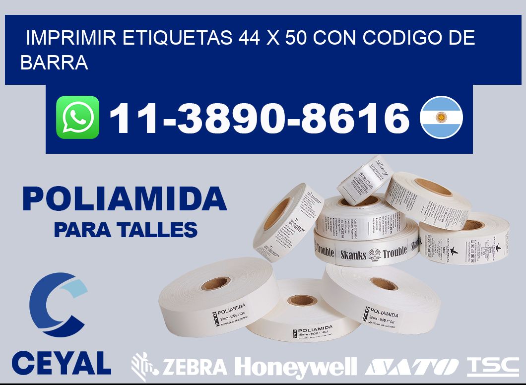 imprimir etiquetas 44 x 50 con codigo de barra