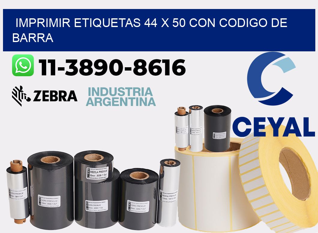 imprimir etiquetas 44 x 50 con codigo de barra