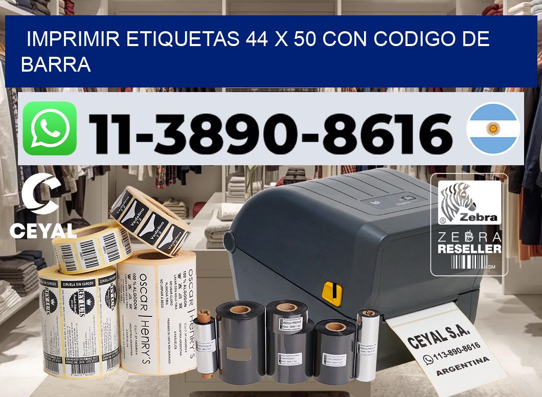 imprimir etiquetas 44 x 50 con codigo de barra