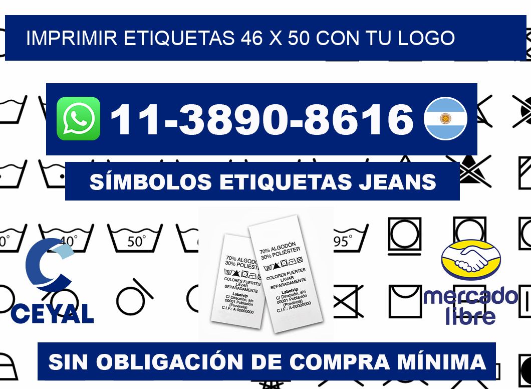 imprimir etiquetas 46 x 50 con tu logo