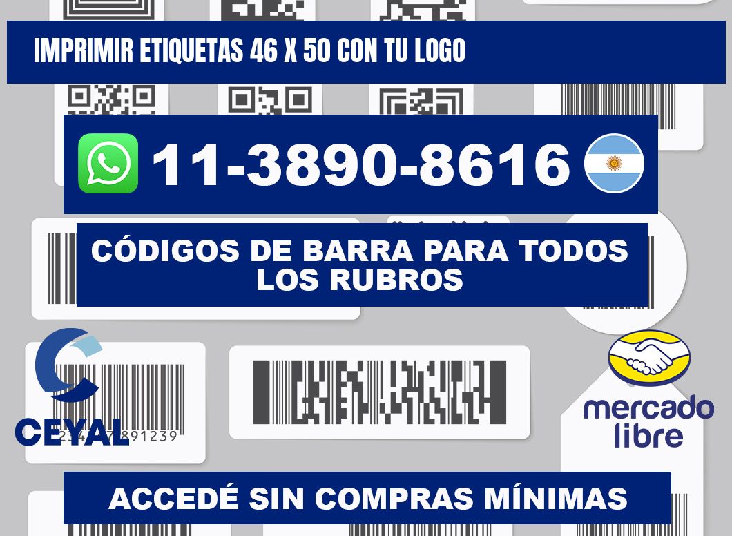 imprimir etiquetas 46 x 50 con tu logo