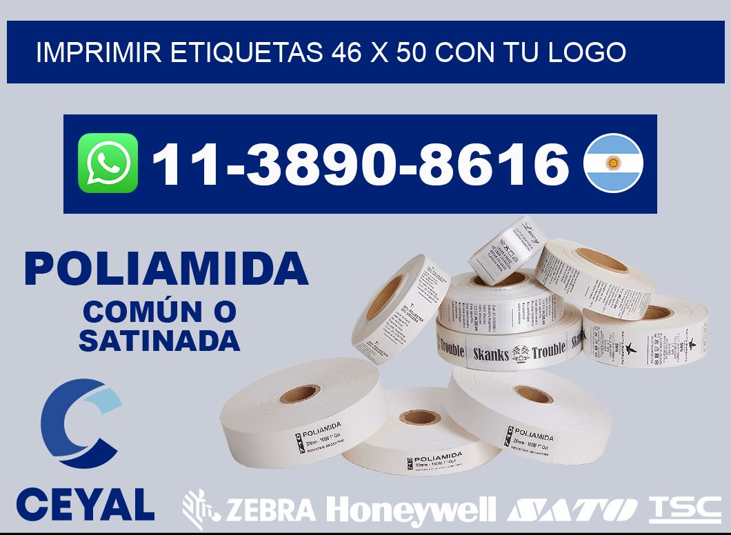 imprimir etiquetas 46 x 50 con tu logo