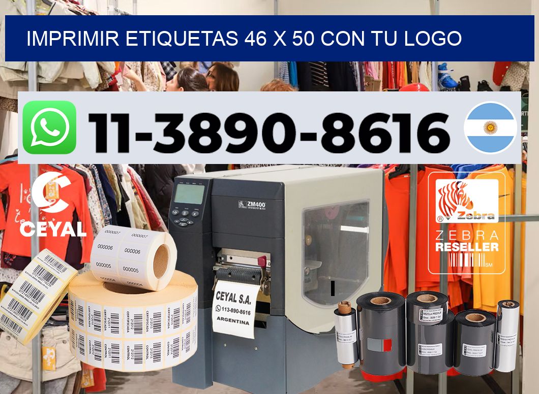 imprimir etiquetas 46 x 50 con tu logo