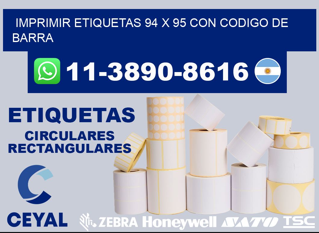imprimir etiquetas 94 x 95 con codigo de barra
