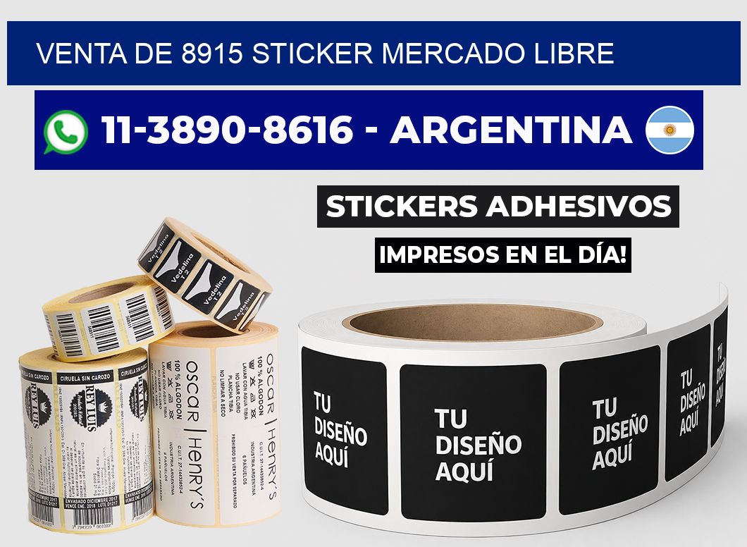 venta de 8915 sticker mercado libre