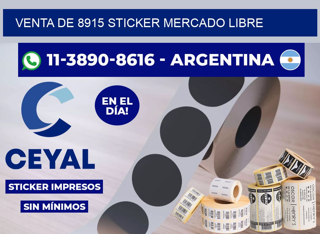 venta de 8915 sticker mercado libre