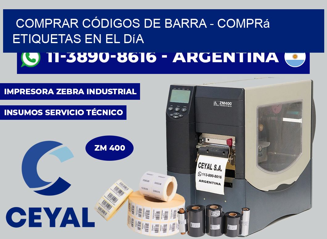COMPRAR CÓDIGOS DE BARRA - Comprá etiquetas en el día