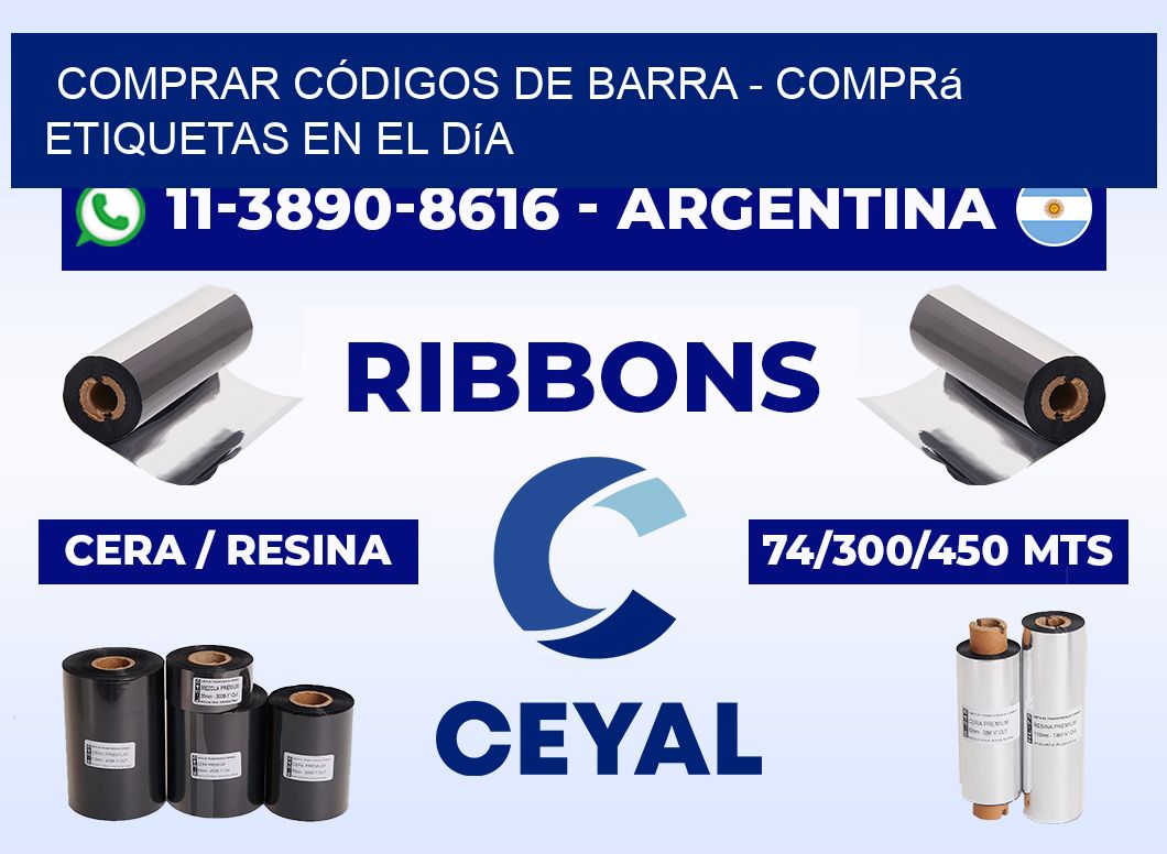 COMPRAR CÓDIGOS DE BARRA - Comprá etiquetas en el día