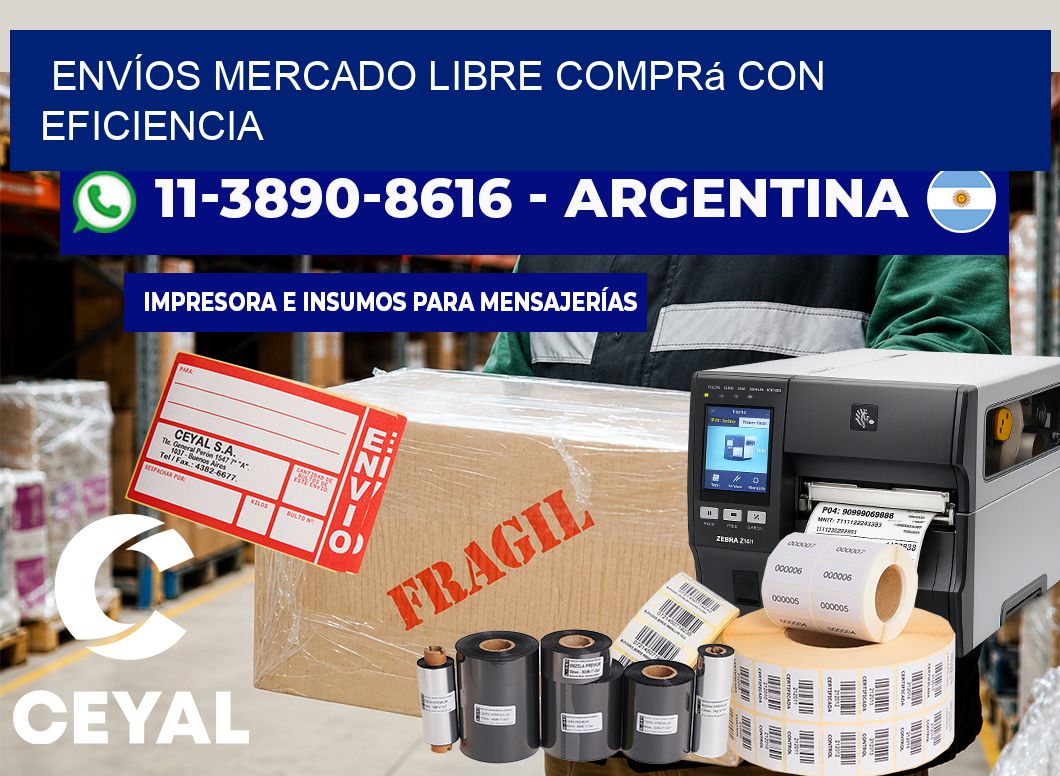 ENVÍOS MERCADO LIBRE Comprá con eficiencia