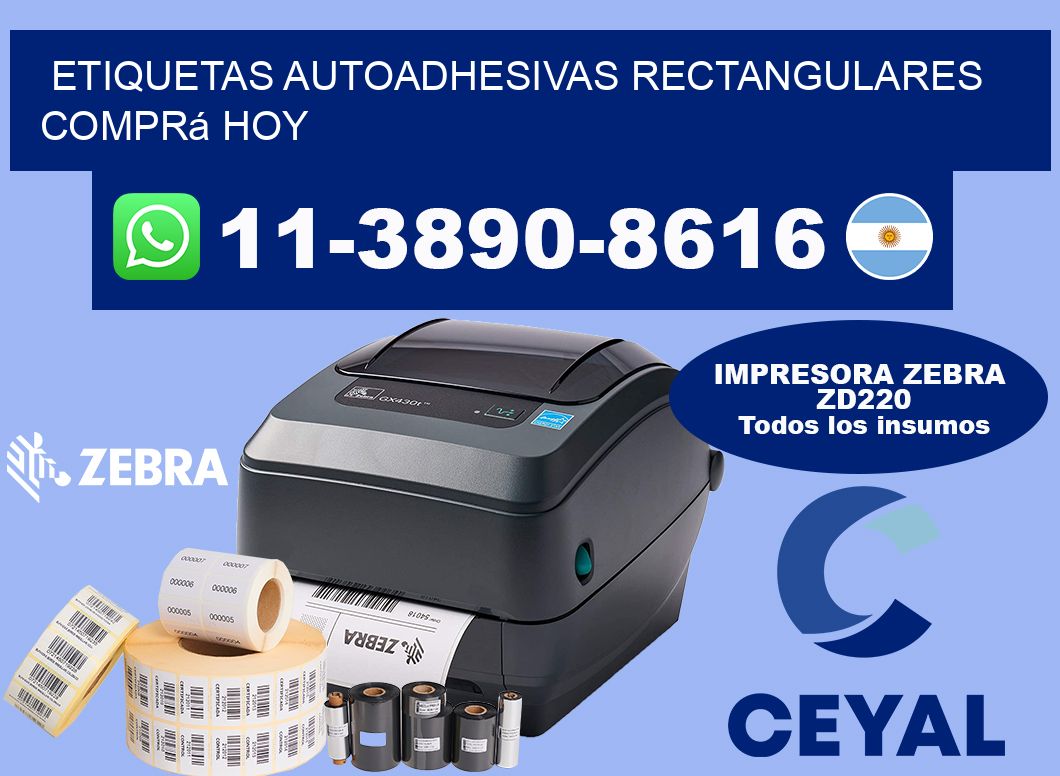 ETIQUETAS AUTOADHESIVAS RECTANGULARES Comprá hoy