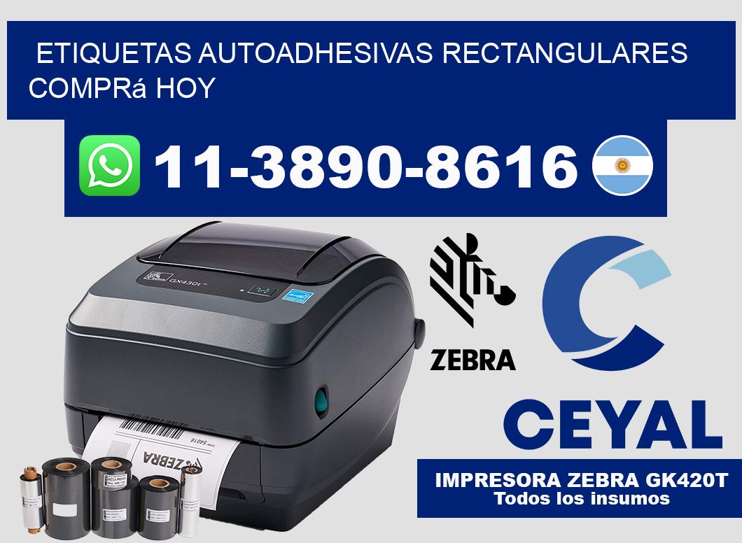 ETIQUETAS AUTOADHESIVAS RECTANGULARES Comprá hoy