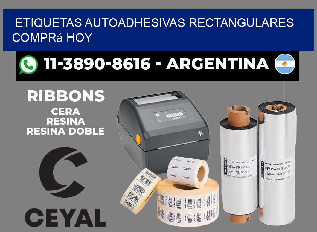 ETIQUETAS AUTOADHESIVAS RECTANGULARES Comprá hoy