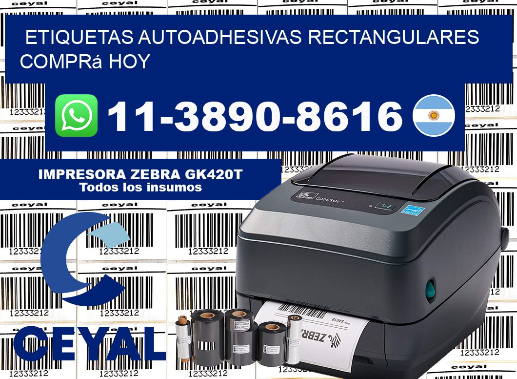 ETIQUETAS AUTOADHESIVAS RECTANGULARES Comprá hoy