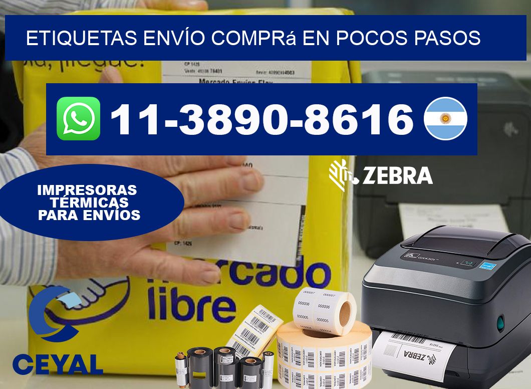 ETIQUETAS ENVÍO Comprá en pocos pasos